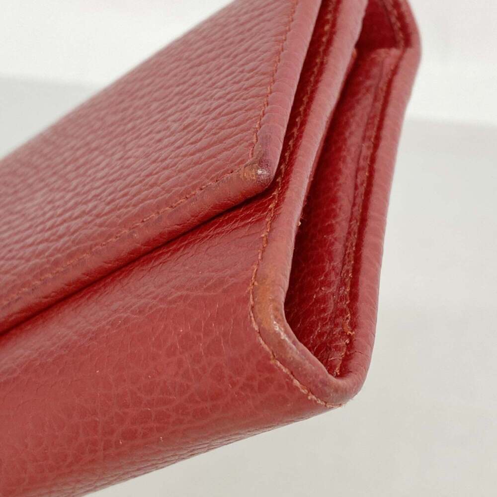 Gucci GG Marmont Leather Long Wallet 456116 Red Women's - Picture 5 of 10